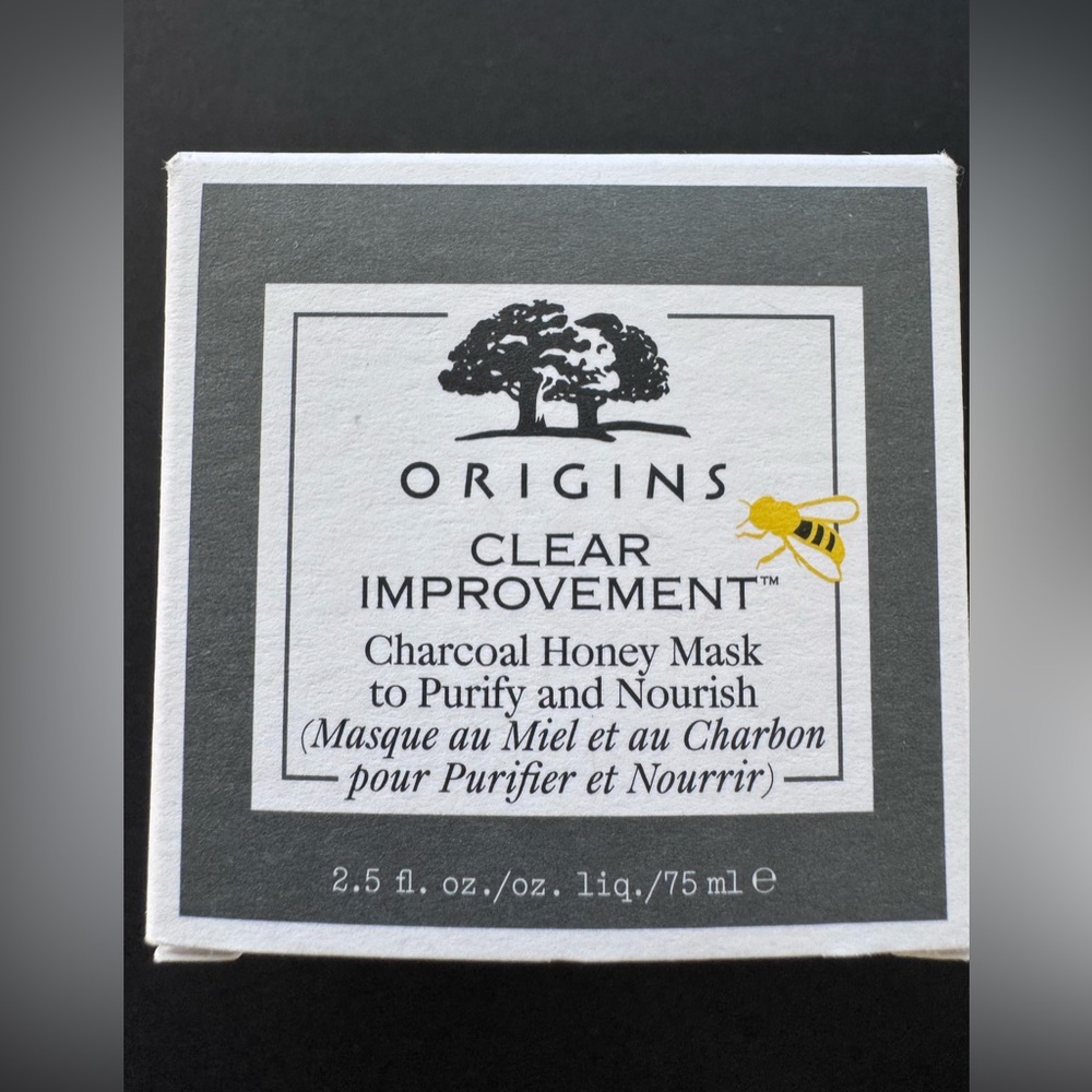 Origins Clear Improvement Charcoal Honey Mask to Purify and Nourish, 75mL NIB